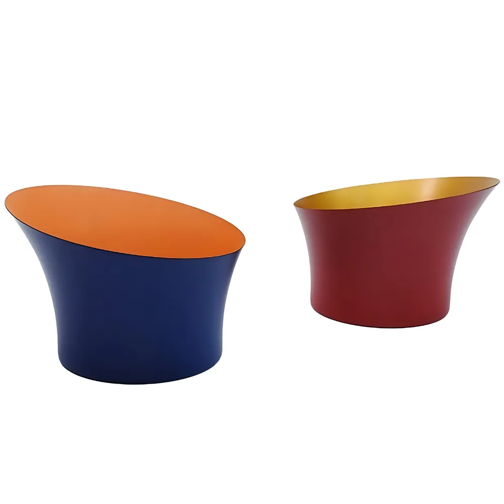 8L Stainless Steel Color Block Ice Bucket 5