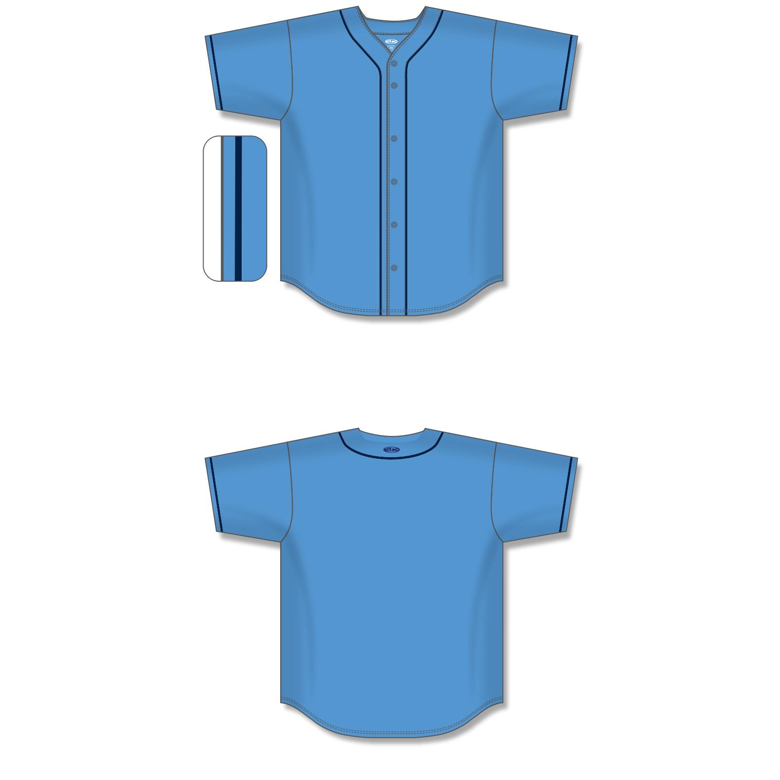 Full Button Baseball Jerseys BA5500-TB-G01 5