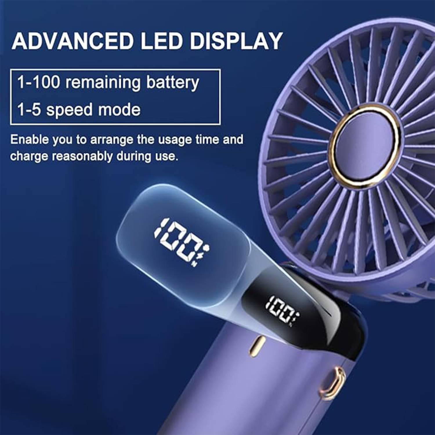 Portable LED Skincare Fan 4