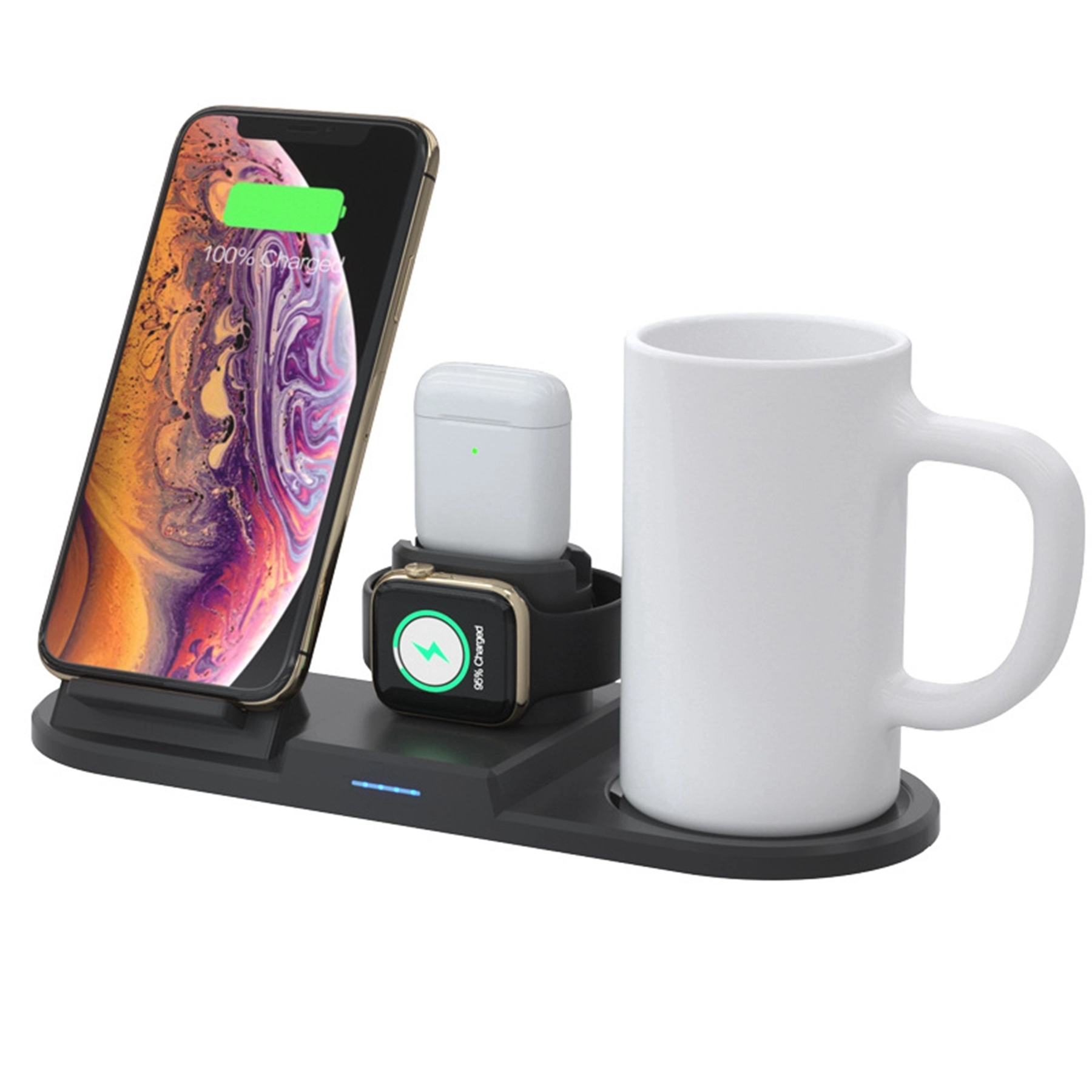 15W Multi-function Wireless Charger with Heating Cup 5