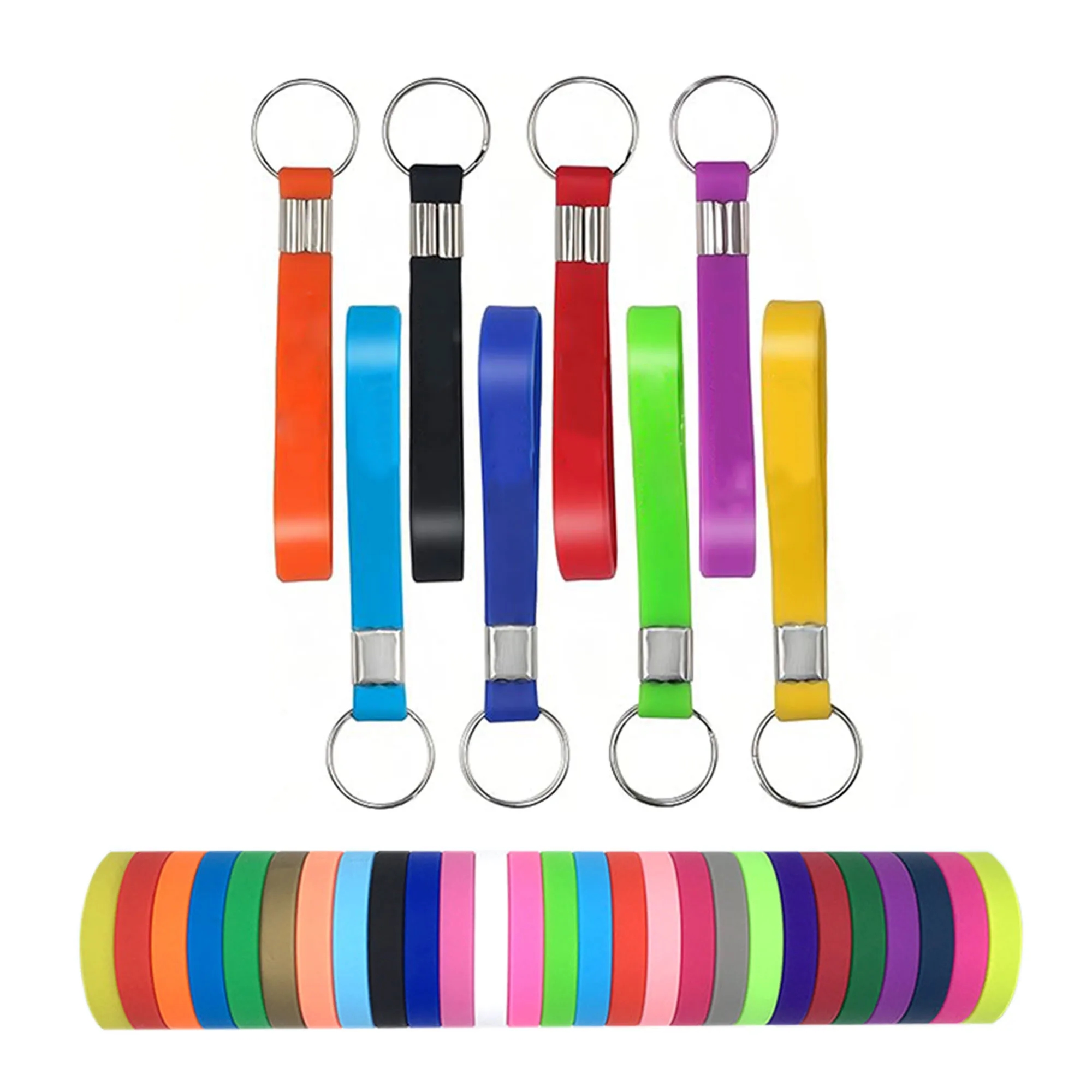 Custom Silicone Bracelet Key Chain 4