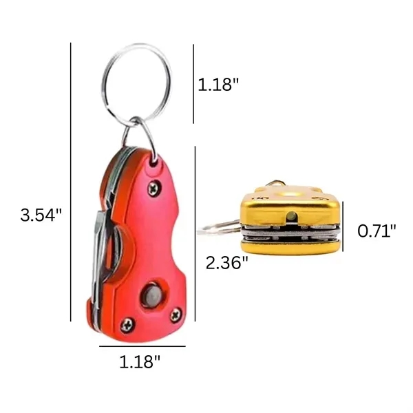 LED Keychain Knife Tool - EDC Multifunctional 10