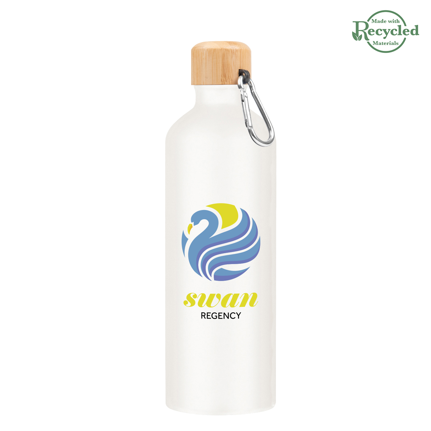 25 Oz. Aluminum Tundra Bike Bottle With Bamboo Lid 9