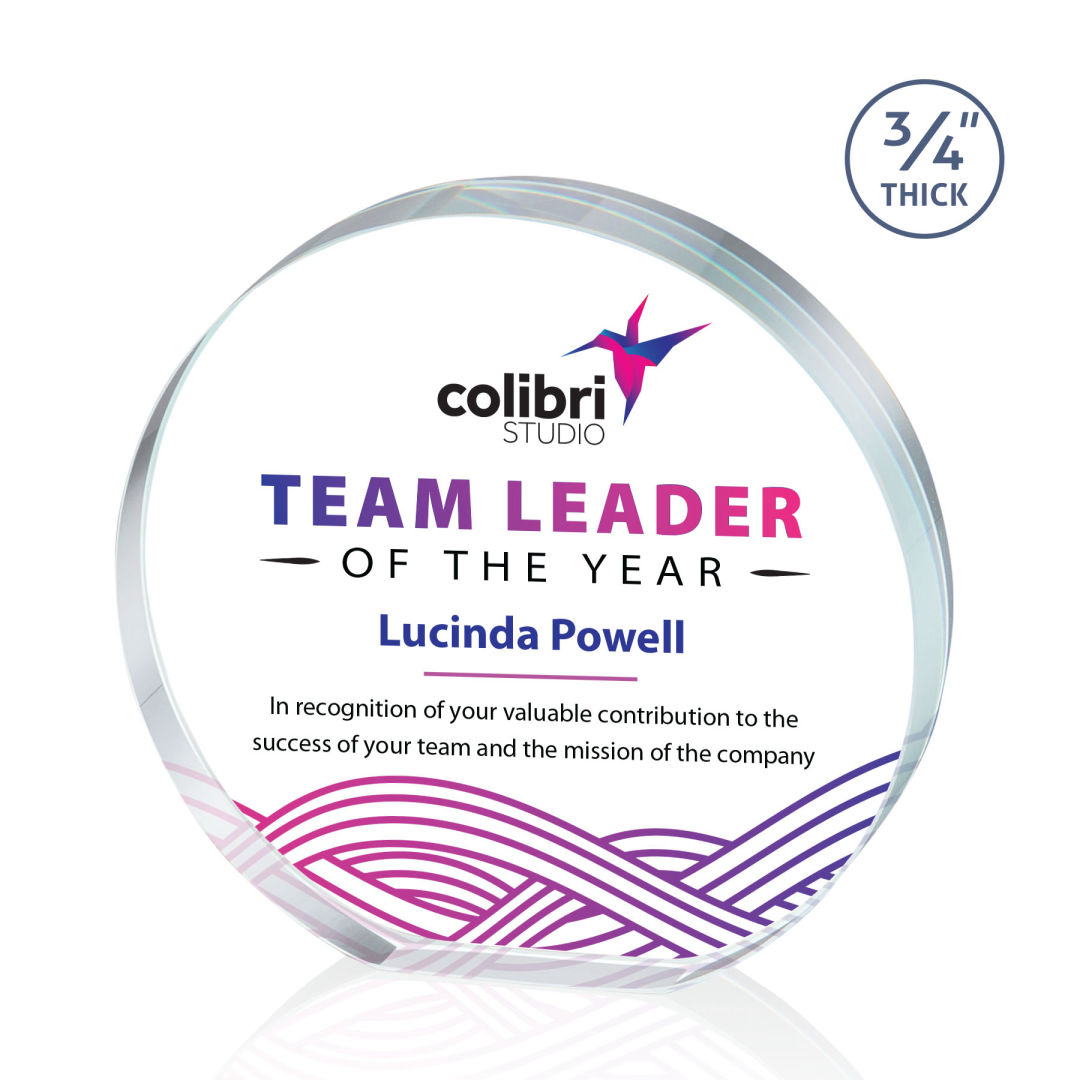 Gainsborough Circle VividPrint™ Award - Clear