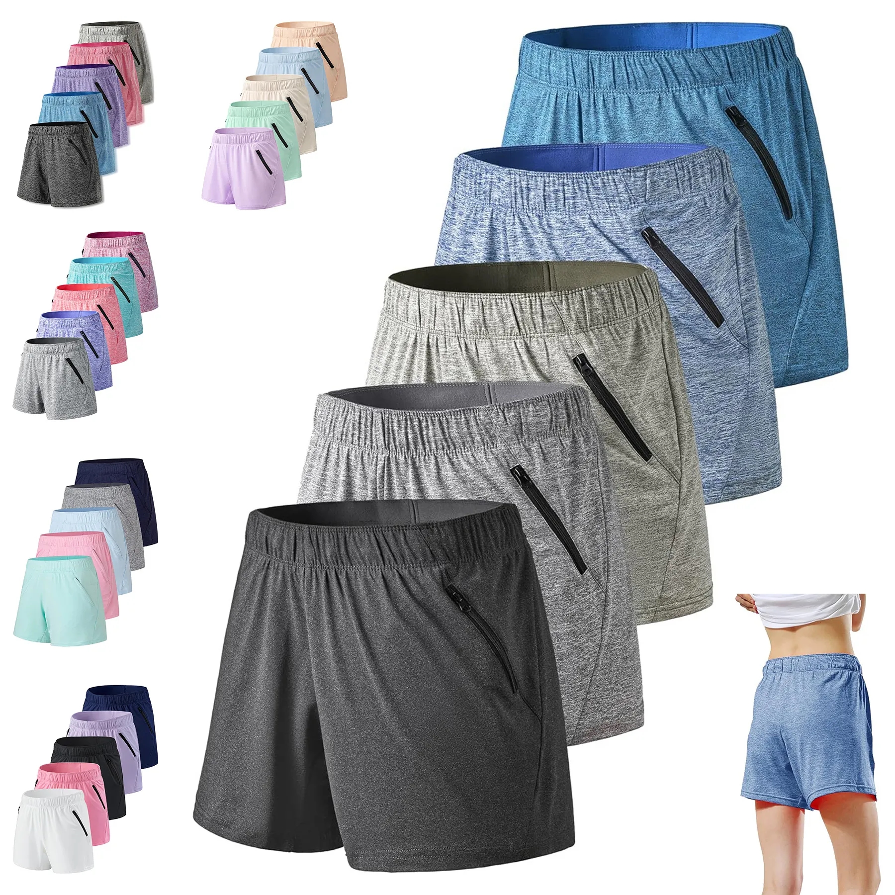 Womens Workout Gym Shorts Casual Lounge 1