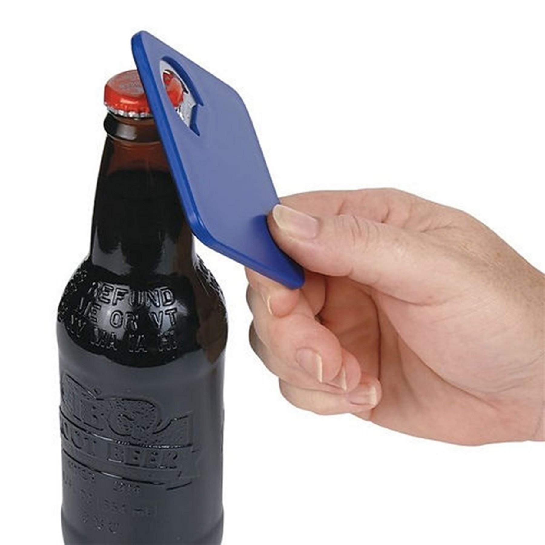 2-In-1 Square Coaster With Bottle Opener 3