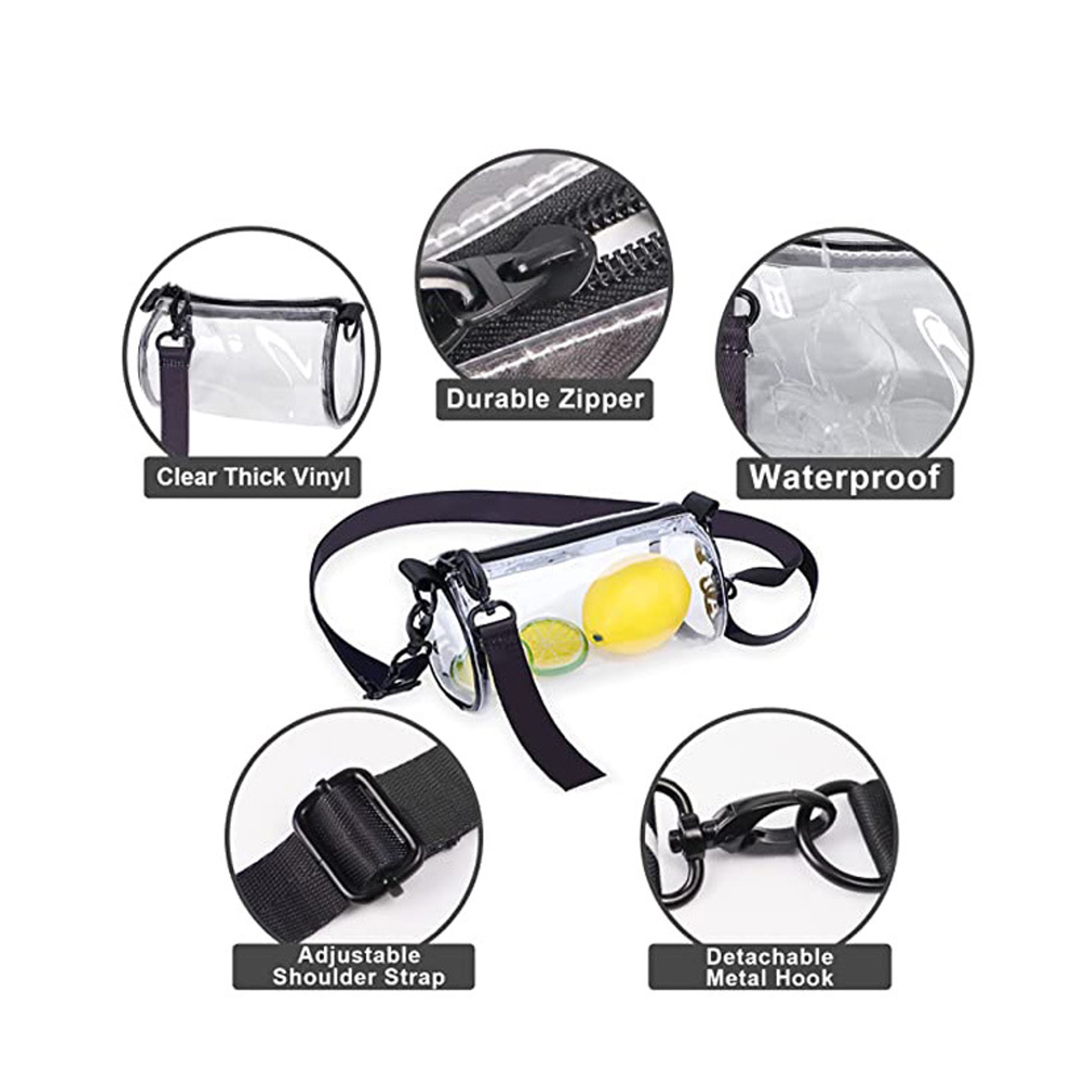 Clear Crossbody Bag (direct import) 2