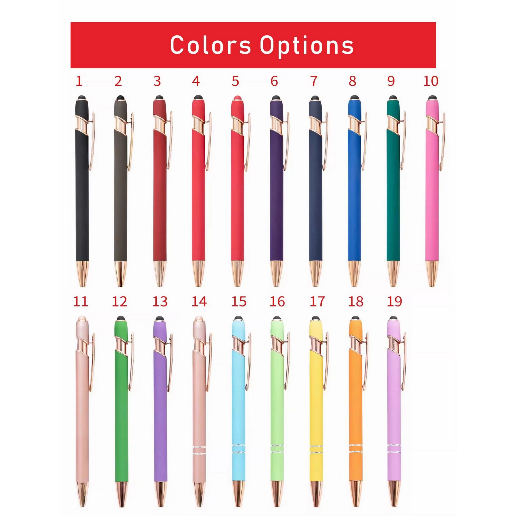 Pen With Soft Rubberized Grip 5