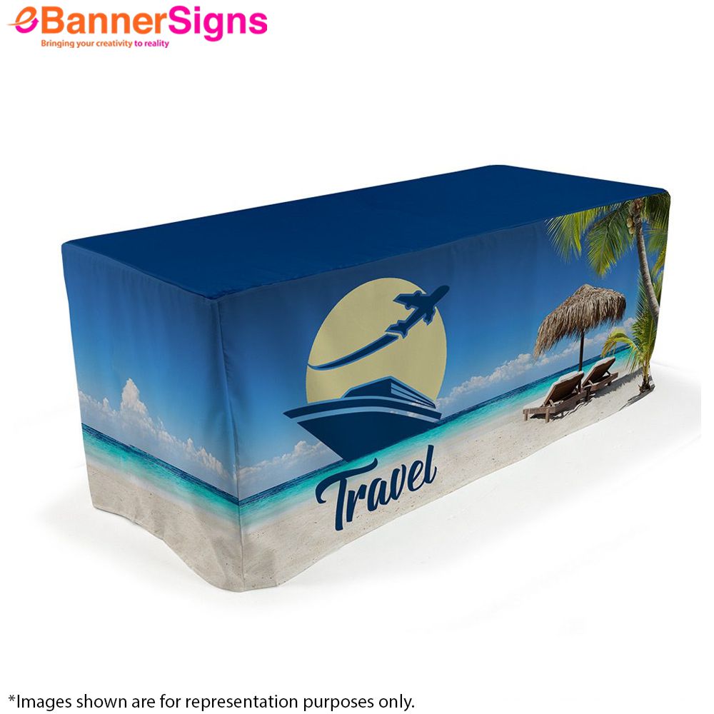 Fitted Table Cover (4-Sided Closed Back) 3