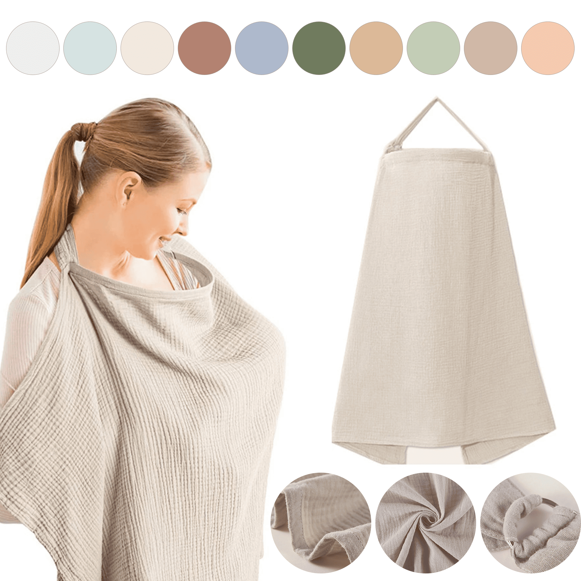 Soft Muslin Nursing Wrap 8