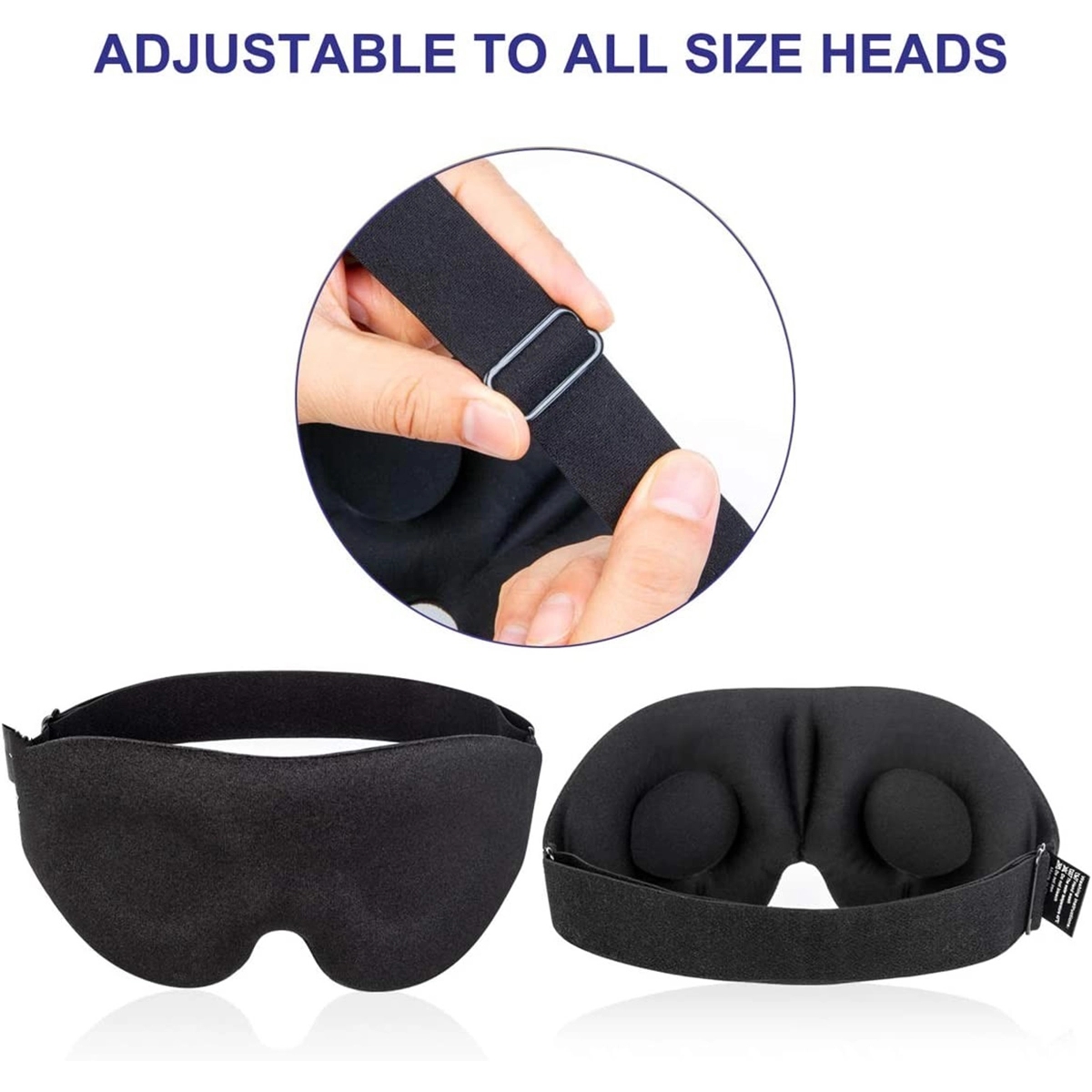Concave Molded Night Sleep Eye Mask Shade Cover for Travel 4