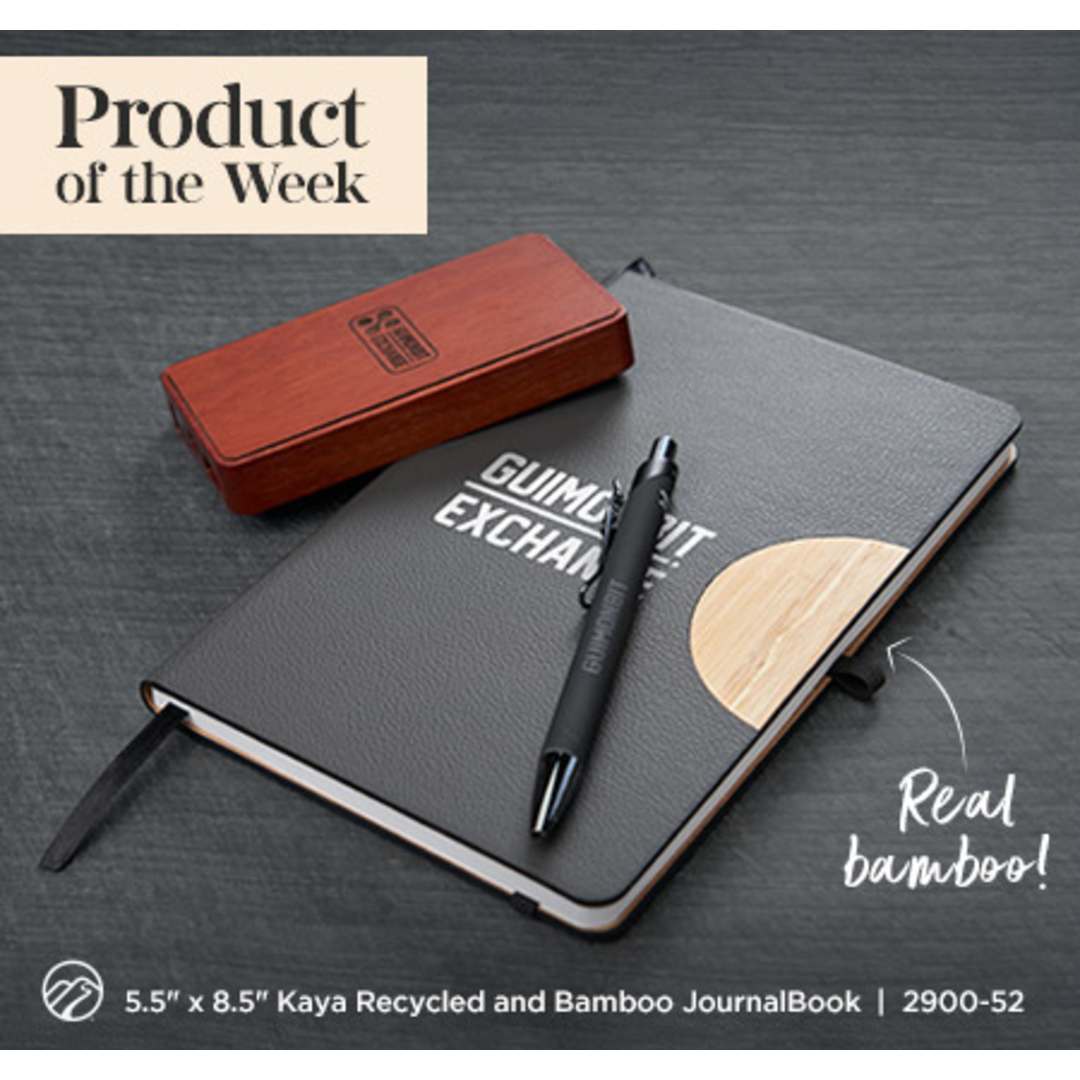 5.5" x 8.5" Kaya Bamboo Trim Journal 1