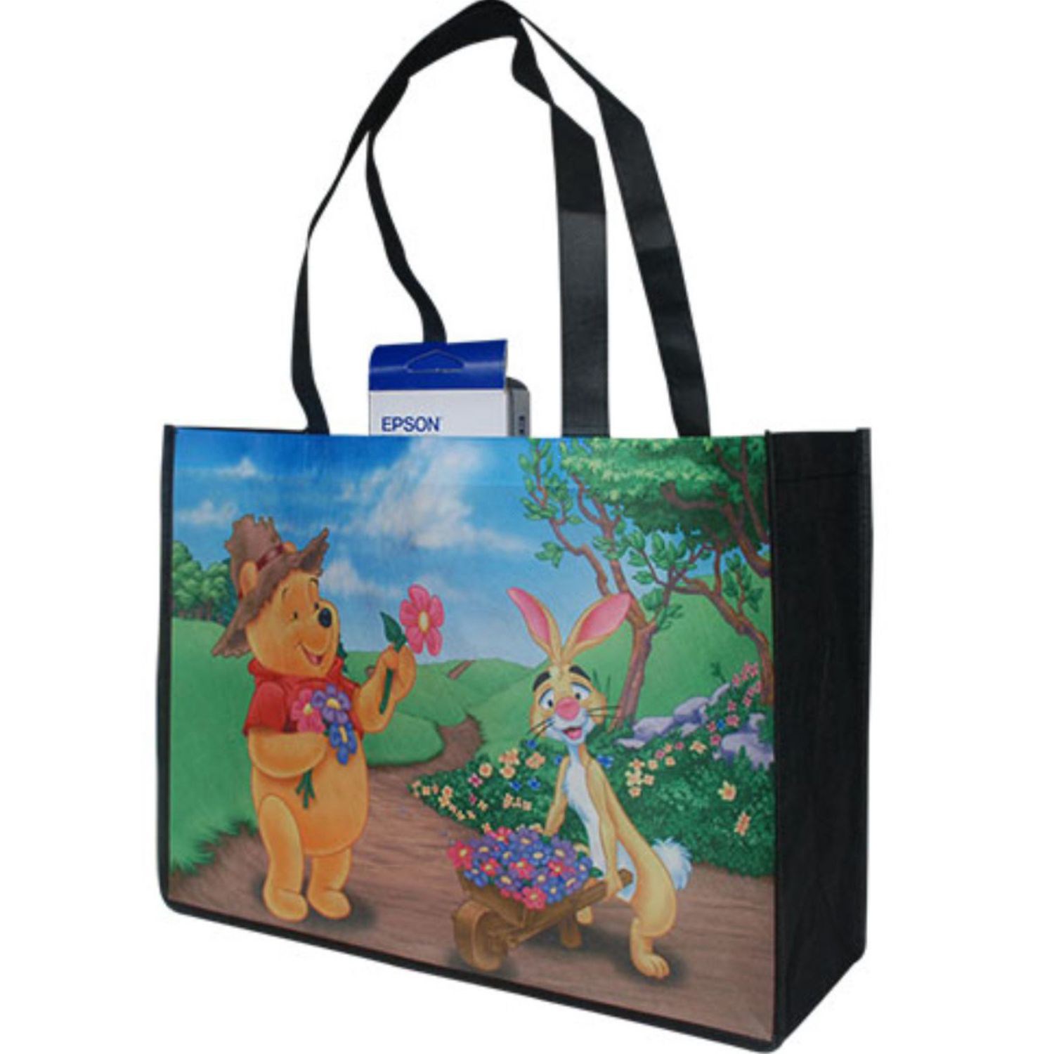 100 GSM Full Color Extra wide Shopping Tote Bag with 6" Gusset (16" x 12" x 6") 1