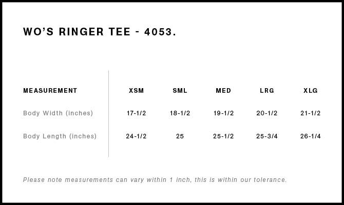 Wo's Maple Ringer Tee | 4053 26