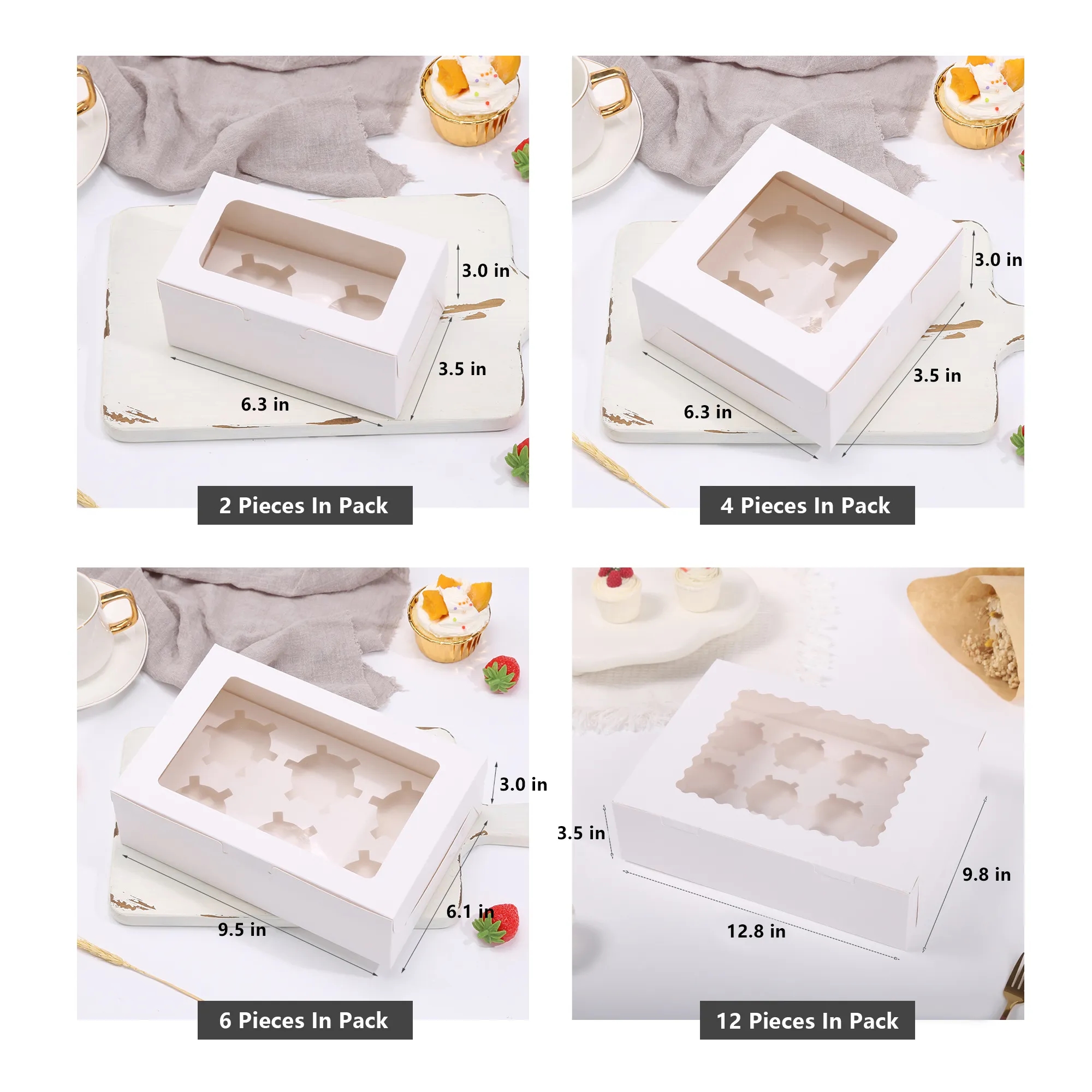 Cupcake Box With Clear Window 6