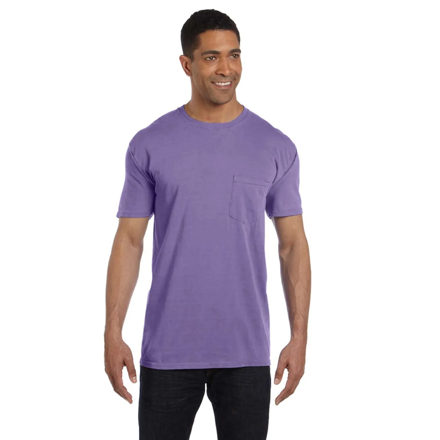 COMFORT COLORS ADULT HEAVYWEIGHT 6.1 OZ. POCKET T-SHIRT 76