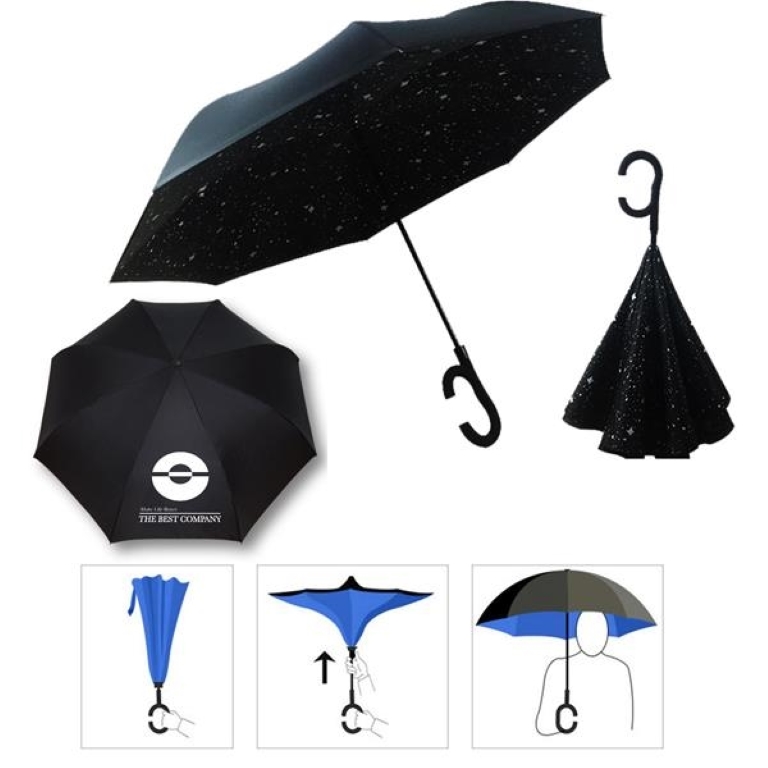 48" Arc Inverse Telescopic Umbrellas 2