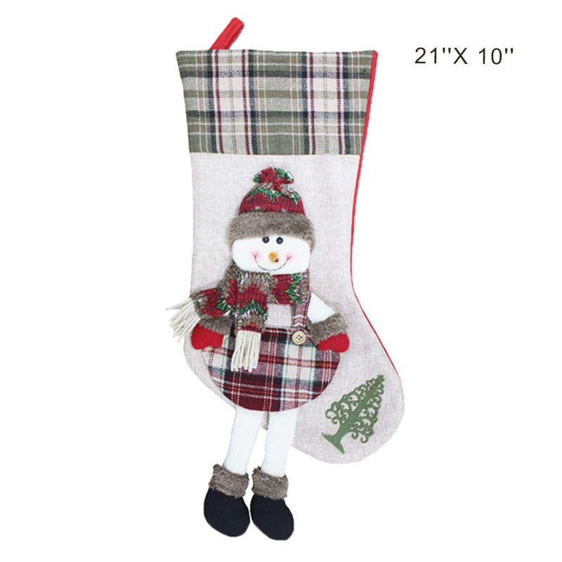 3 Piece Santa and Friends Christmas Stockings Set 4