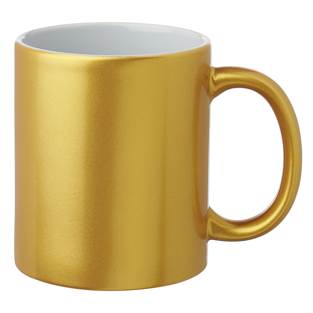 11 oz. Metallic Ceramic Custom Mugs 8