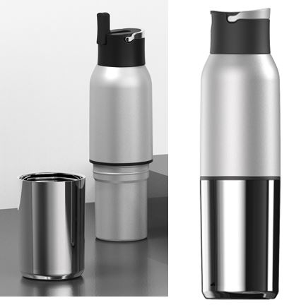 Switch-hitter 2-in-1 Sport 600 Ml / 20 Oz Stainless Steel Bottle With 350 Ml / 12 Oz Cup 50