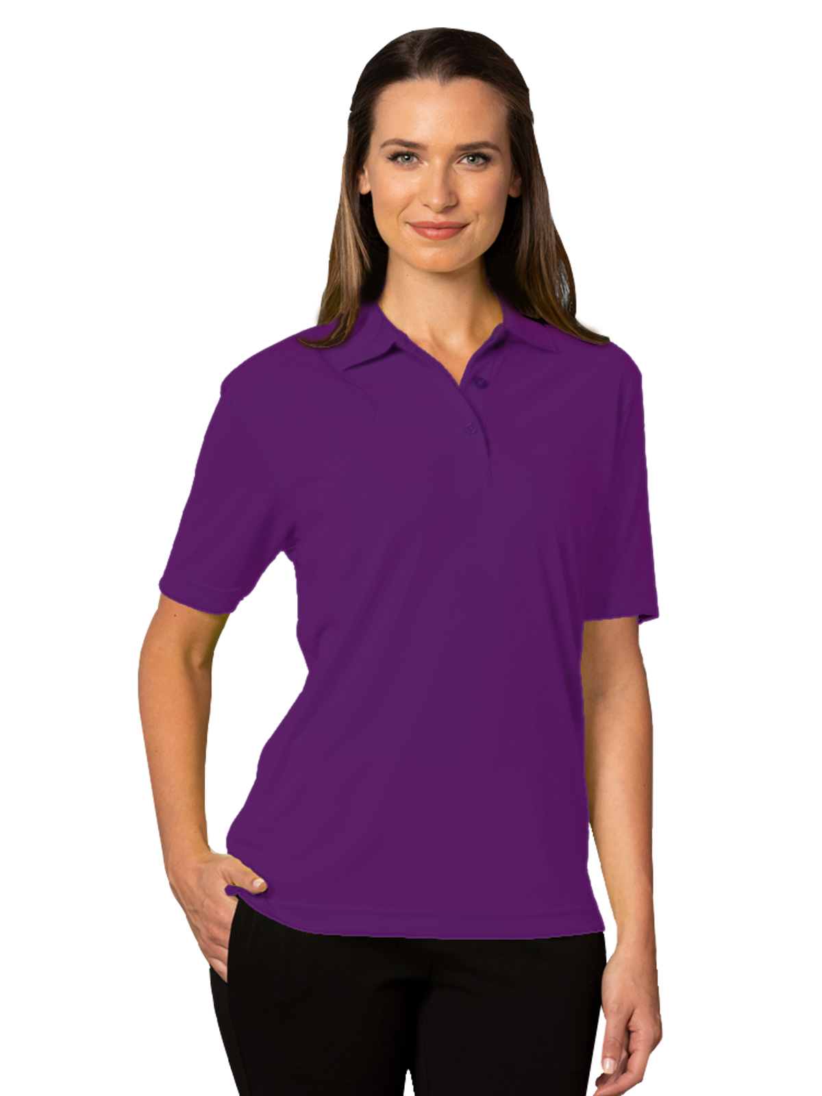 Blue Generation - Women's Pocketless Value Wicking Polo