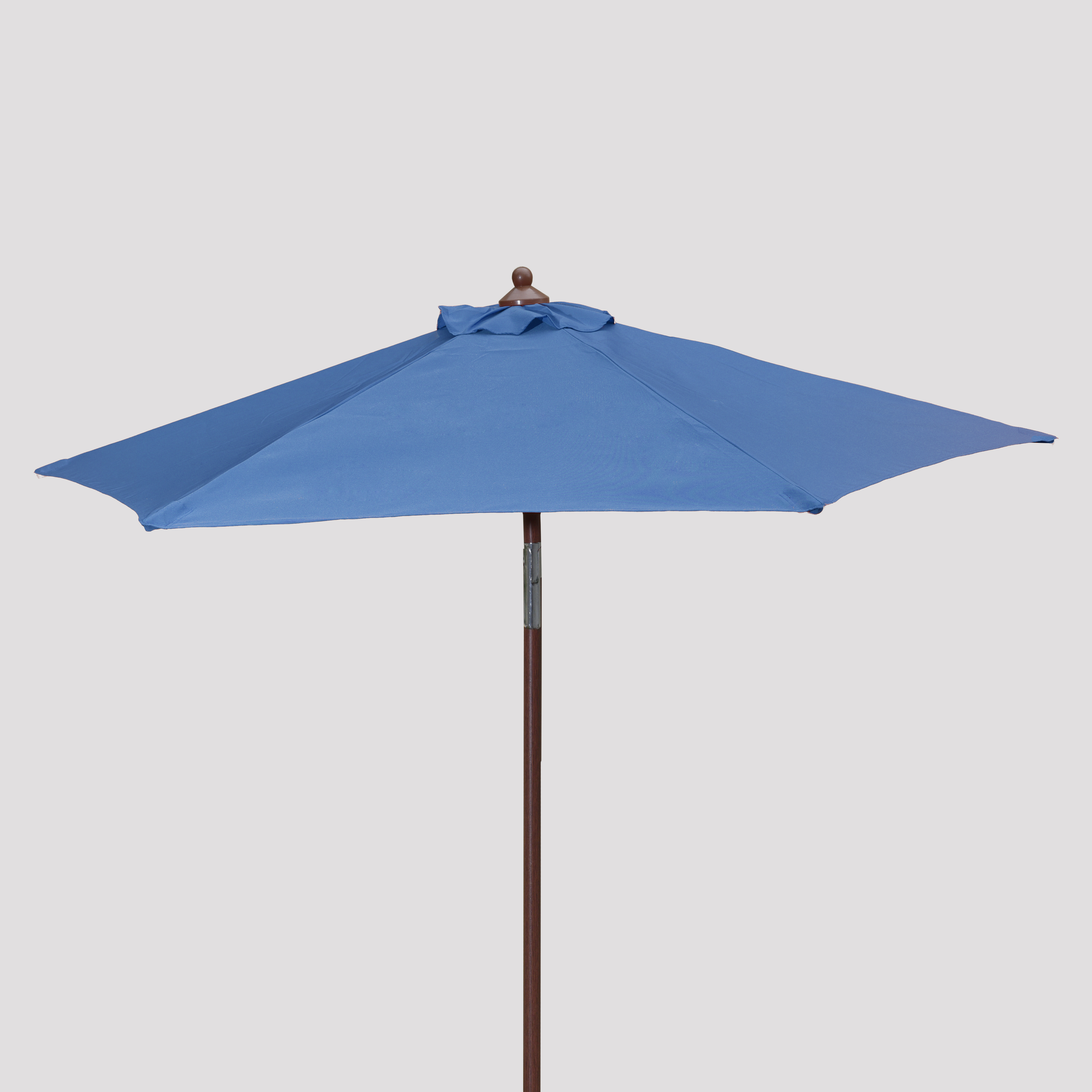 7' Wood Look Market Umbrella with Tilt