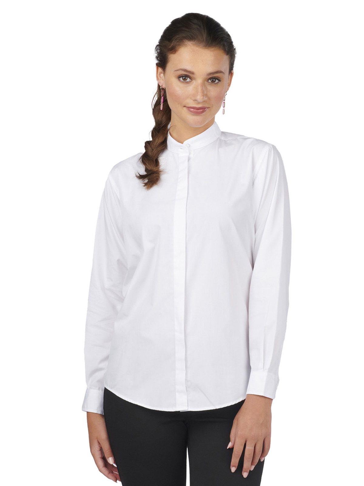Edwards - Shirts & Blouses - Women's Banded Collar Shirt 9