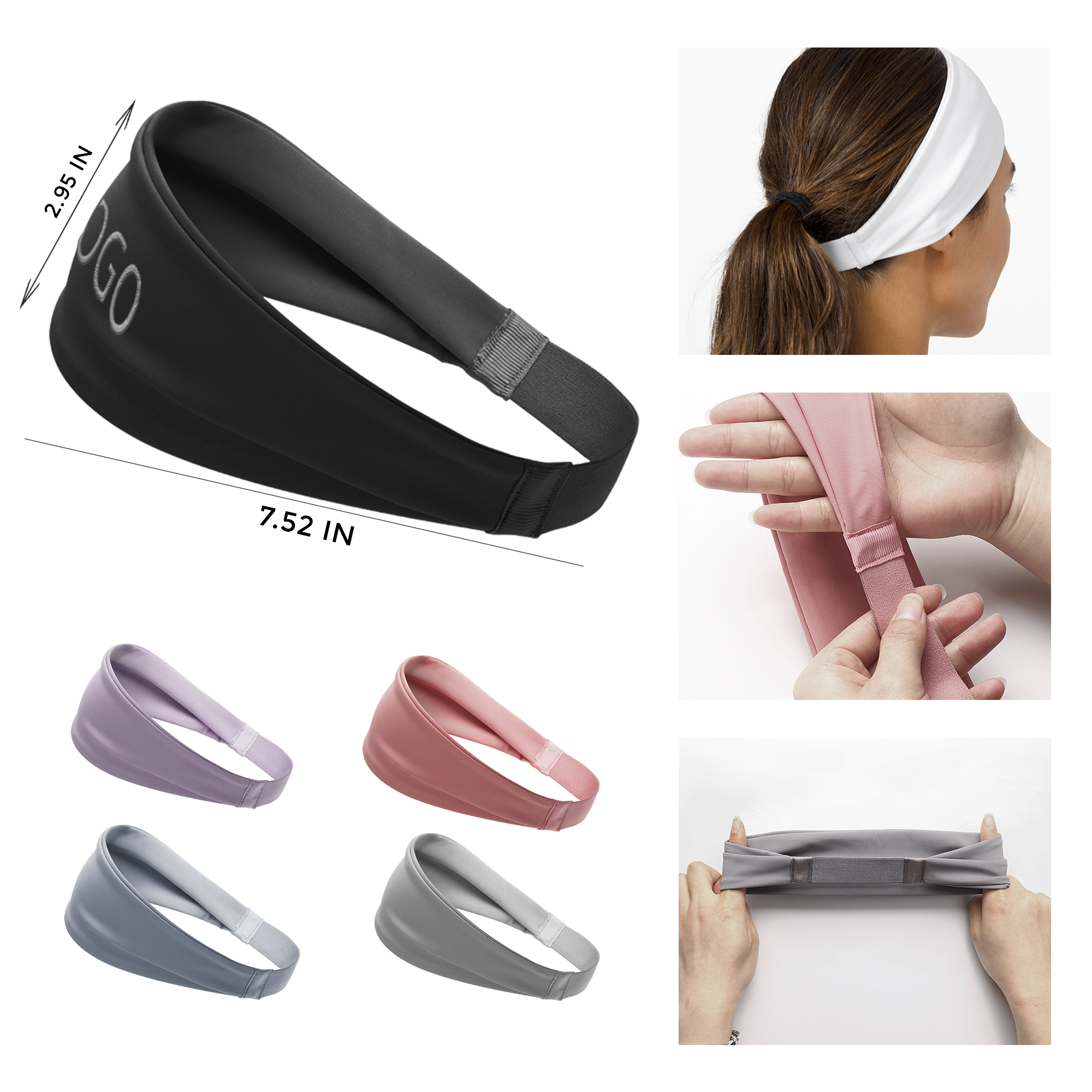 MOQ 10 PCS Comfortable Sports Headband 2