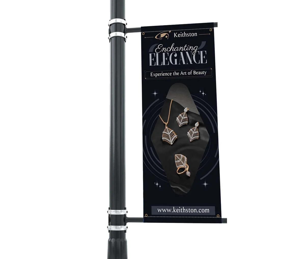 Pole Banners - (1ft x 1ft ) with Top Pole Pocket 4