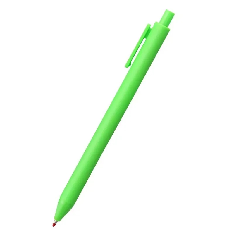 Solid Trim Click Stick Ballpoint Pen with Pocket Clip 1