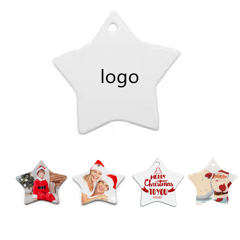 Star Shape Ceramic Christmas Ornament 2