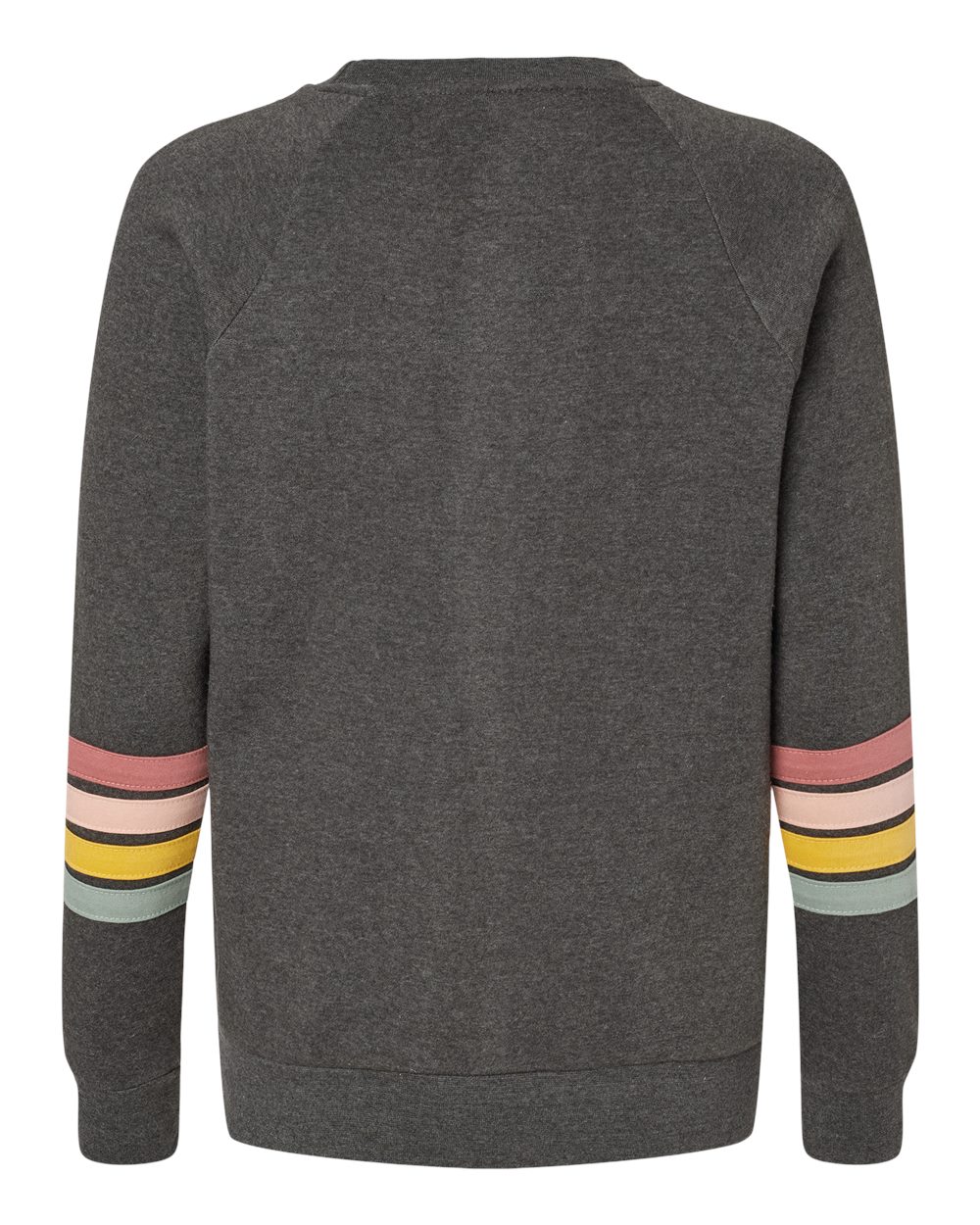 Women's Striped Sleeves Crewneck Sweatshirt - W23152 14