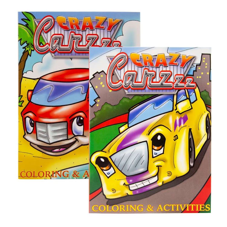 Crazy Carzzz Coloring & Activity Books - Jumbo 2