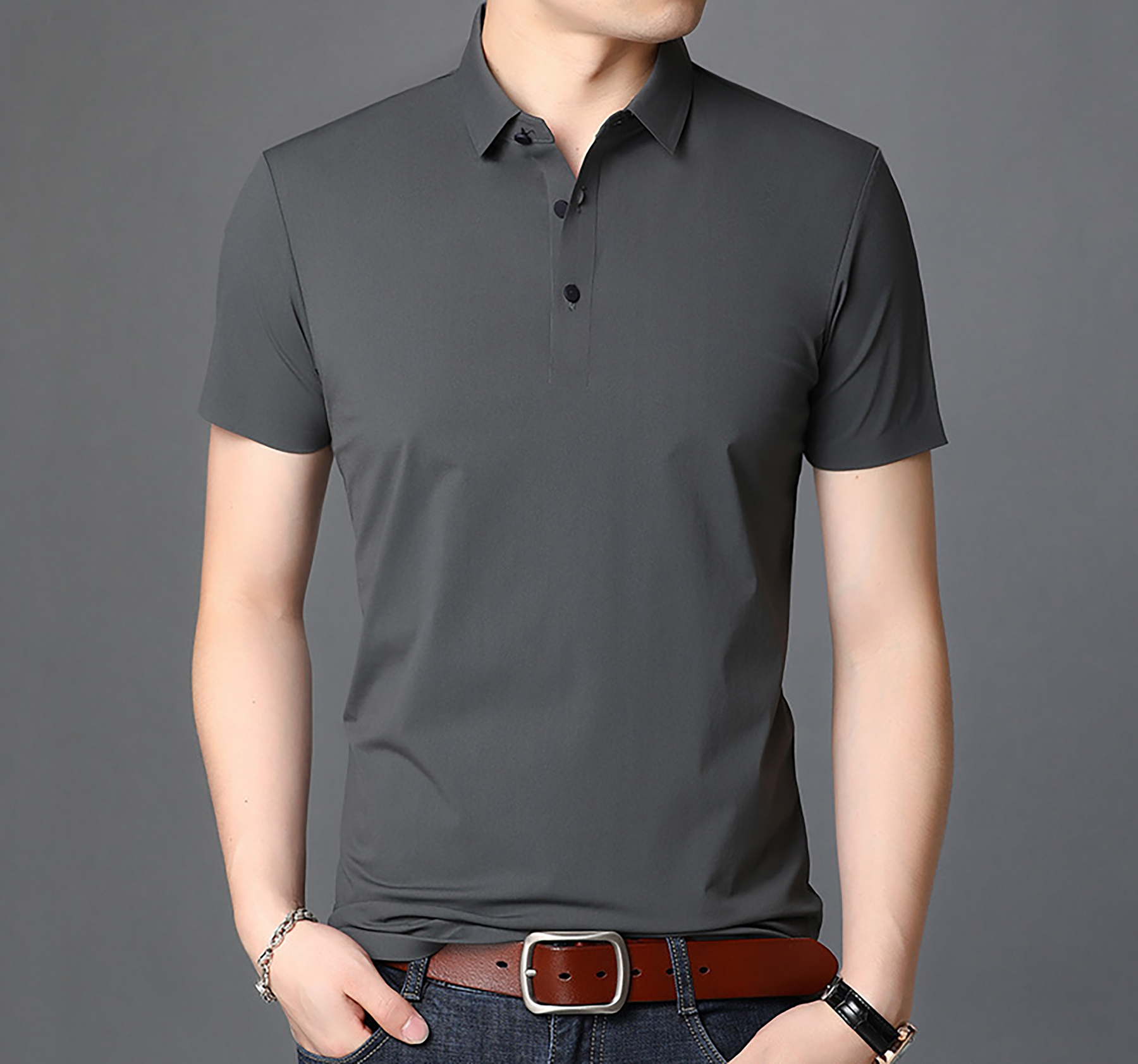 Quick Dry Collared Golf Polo Shirts for Men 7