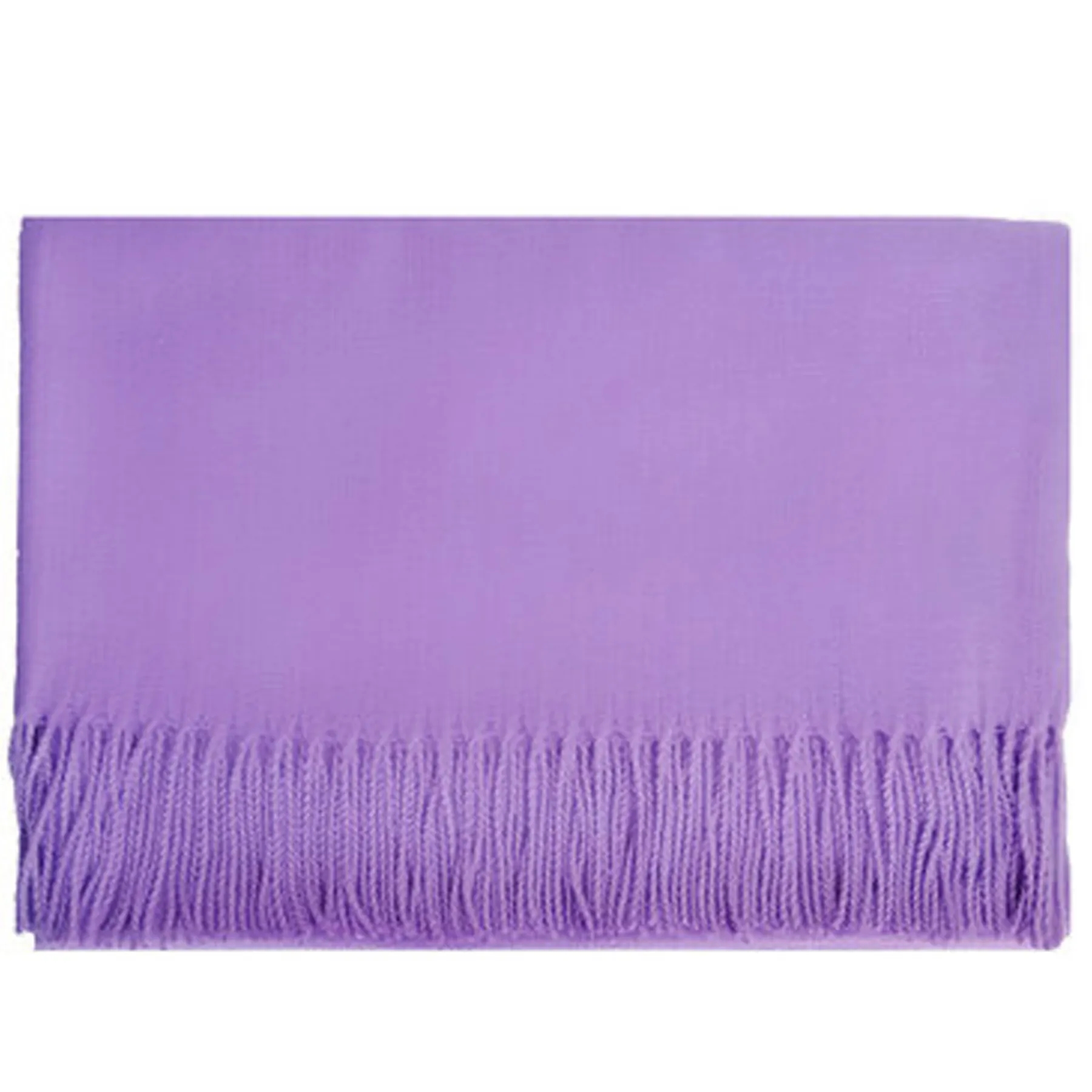 230G Winter Cashmere Scarf With Fringes 10