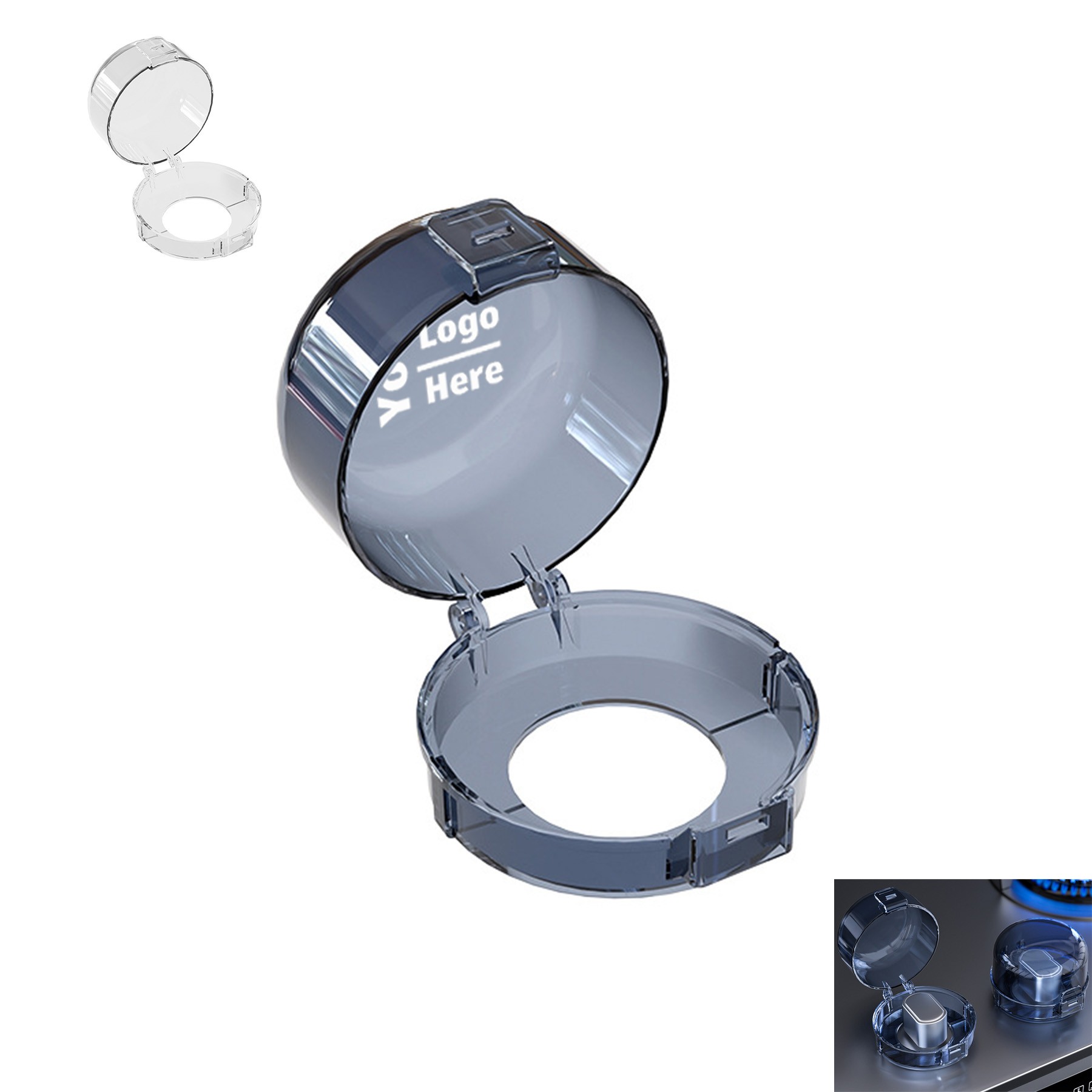 Transparent Polycarbonate Gas Stove Cover