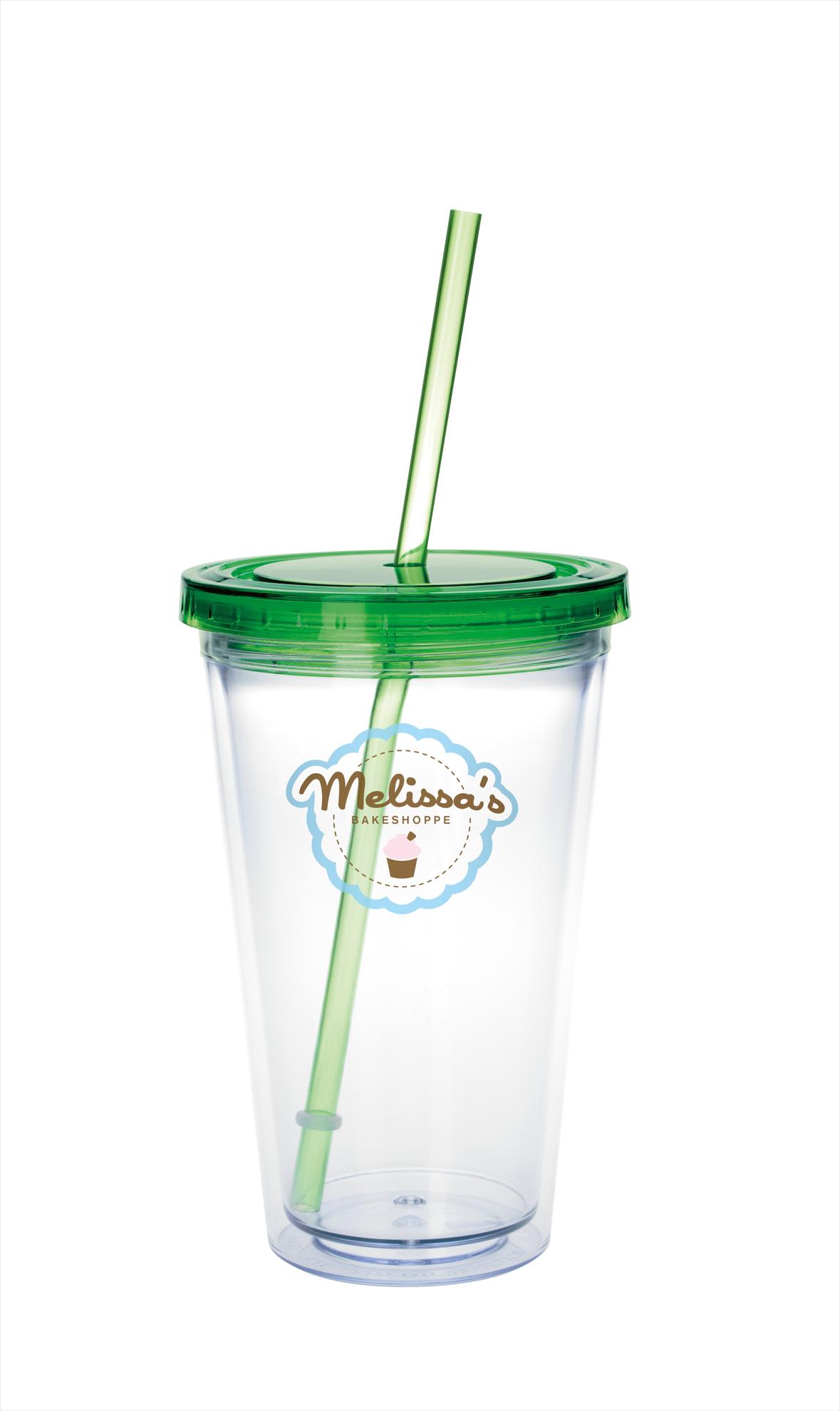 Good Value™ Clear Tumbler with Colored Lid - 18 oz. 82
