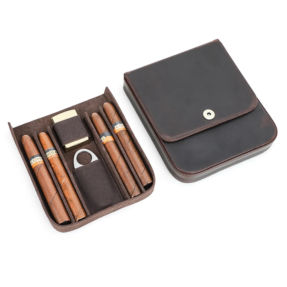 Box Pen Storage Small Case Delicate Organizer Leather 10