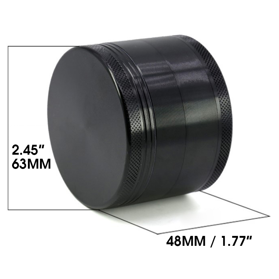 Premium Aluminum Alloy Herb Grinder – 2.45" 4-Piece Metal Design with Pollen Catcher 7