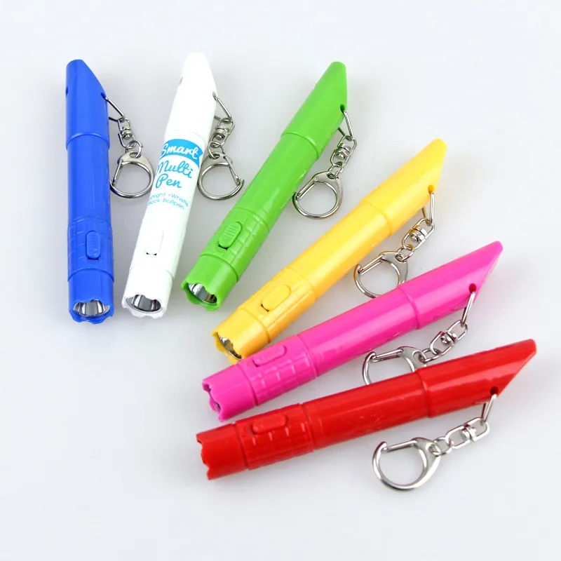 Outdoor Whistle Ballpoint Pens w/ LED Light 3
