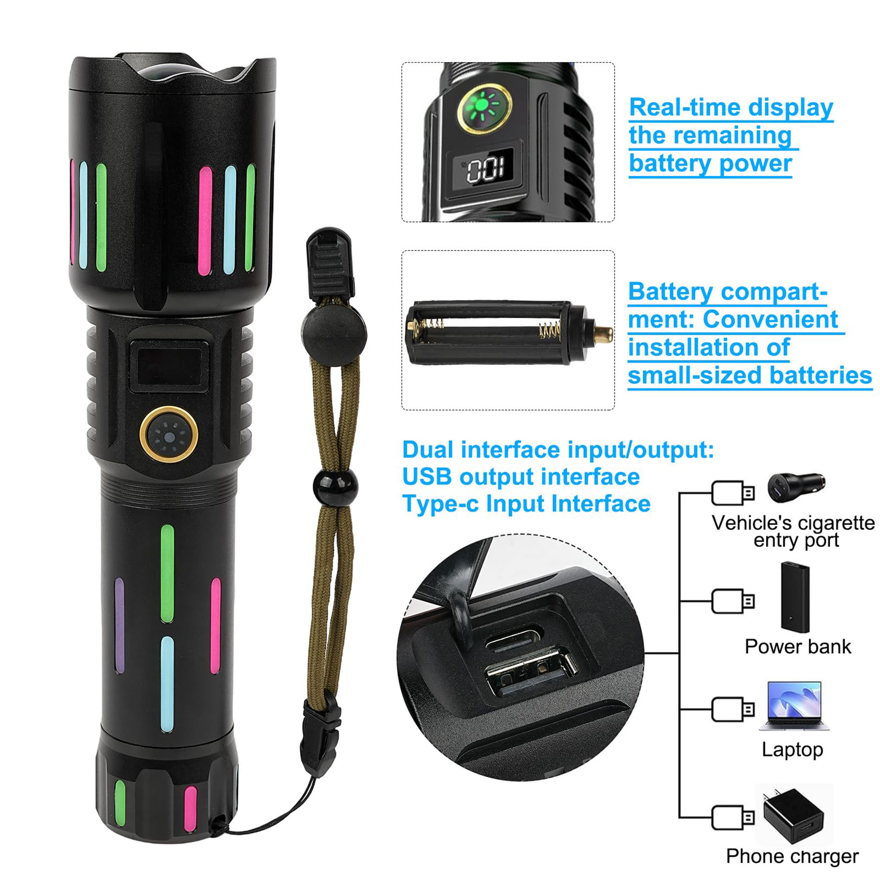 Rechargeable LED Flashlight 2