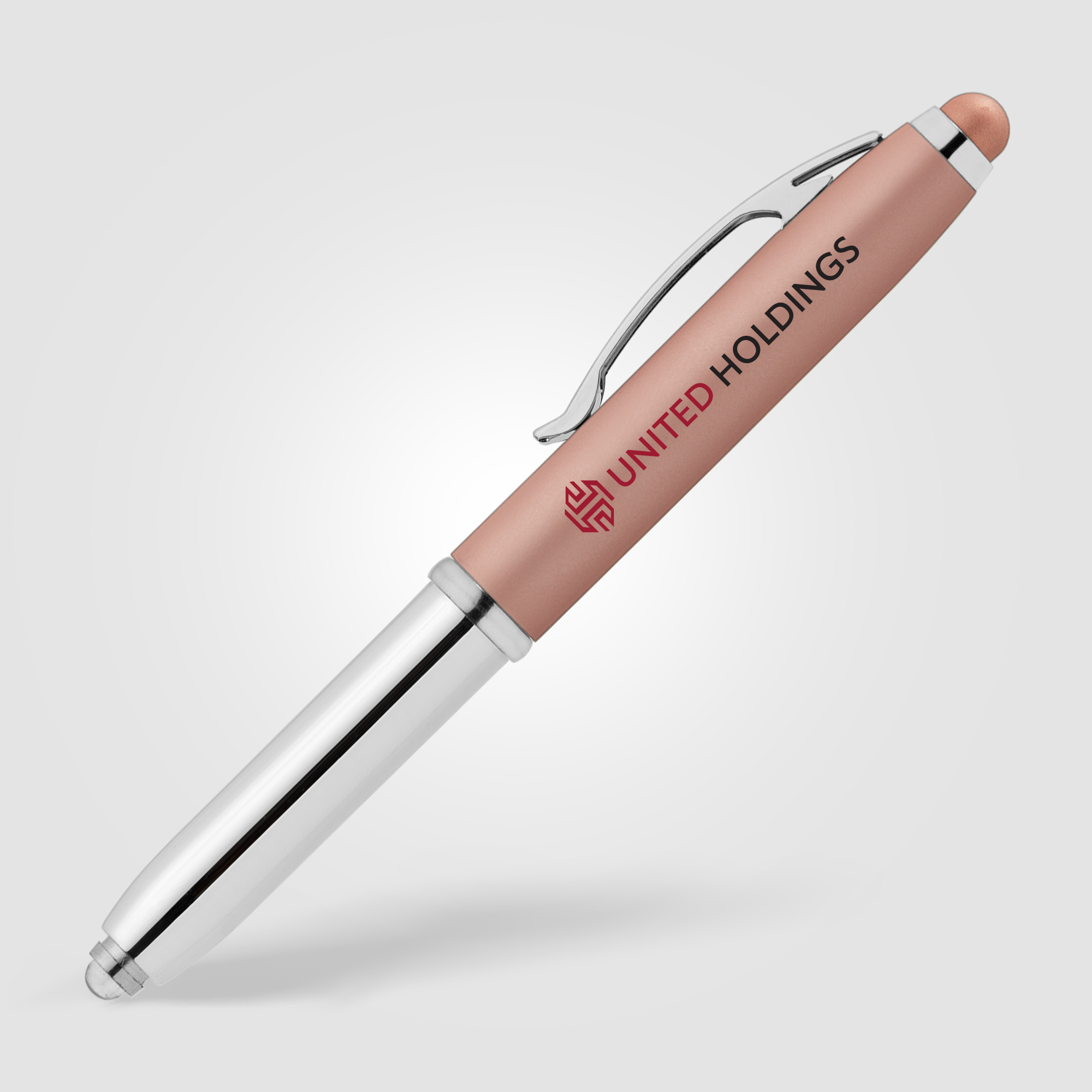 Vivano Softy Metallic Pen w/ LED Light and Stylus 11