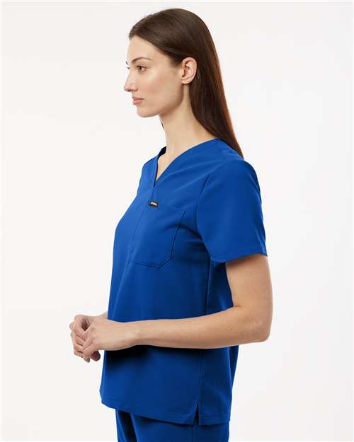 Women's Rhena Essential 1-Pocket Scrub V-Neck Top - W10001 2
