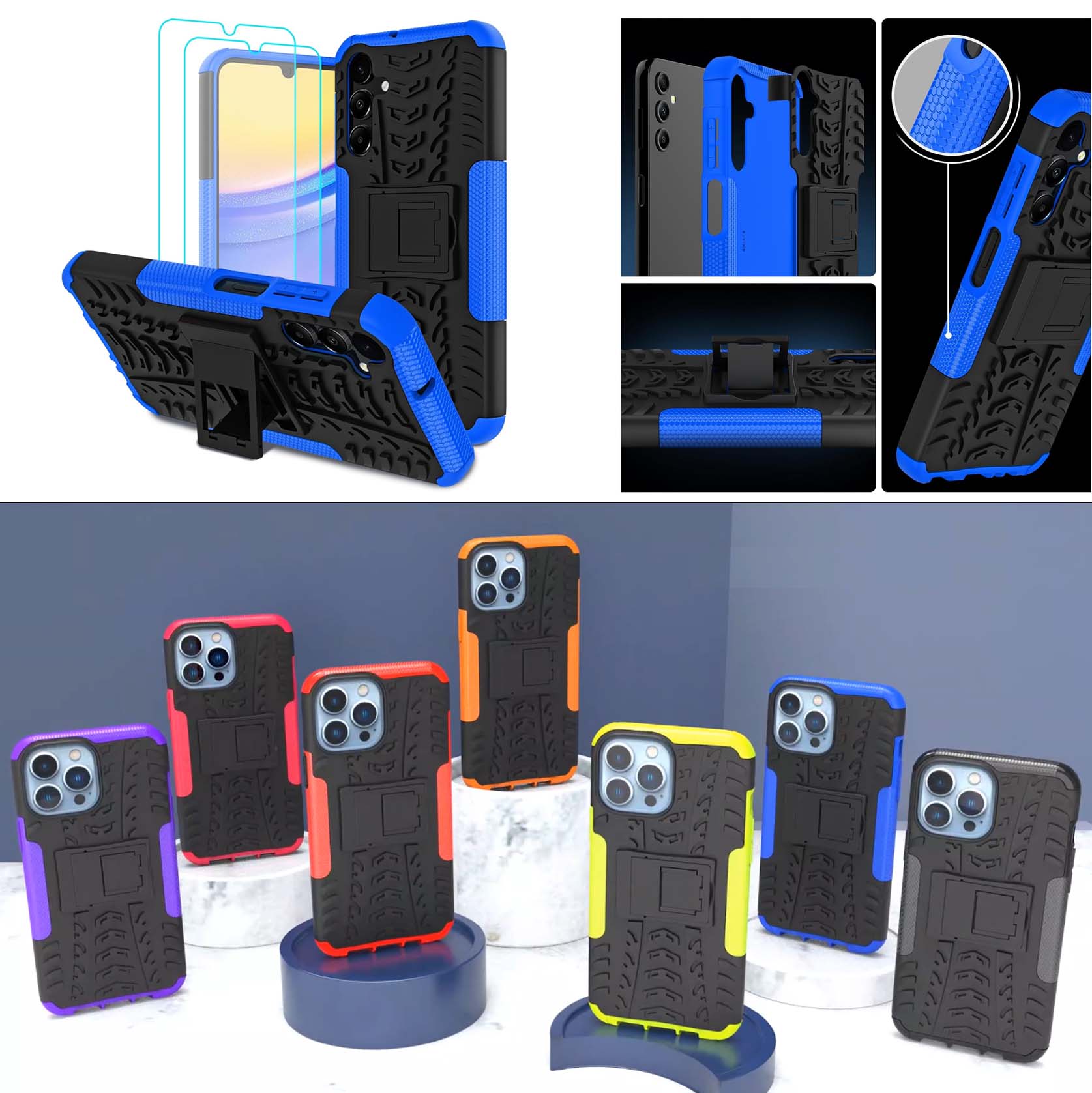 iBank ® Shockproof Case compatible with Galaxy A17/A16/S26/S25/S38 2