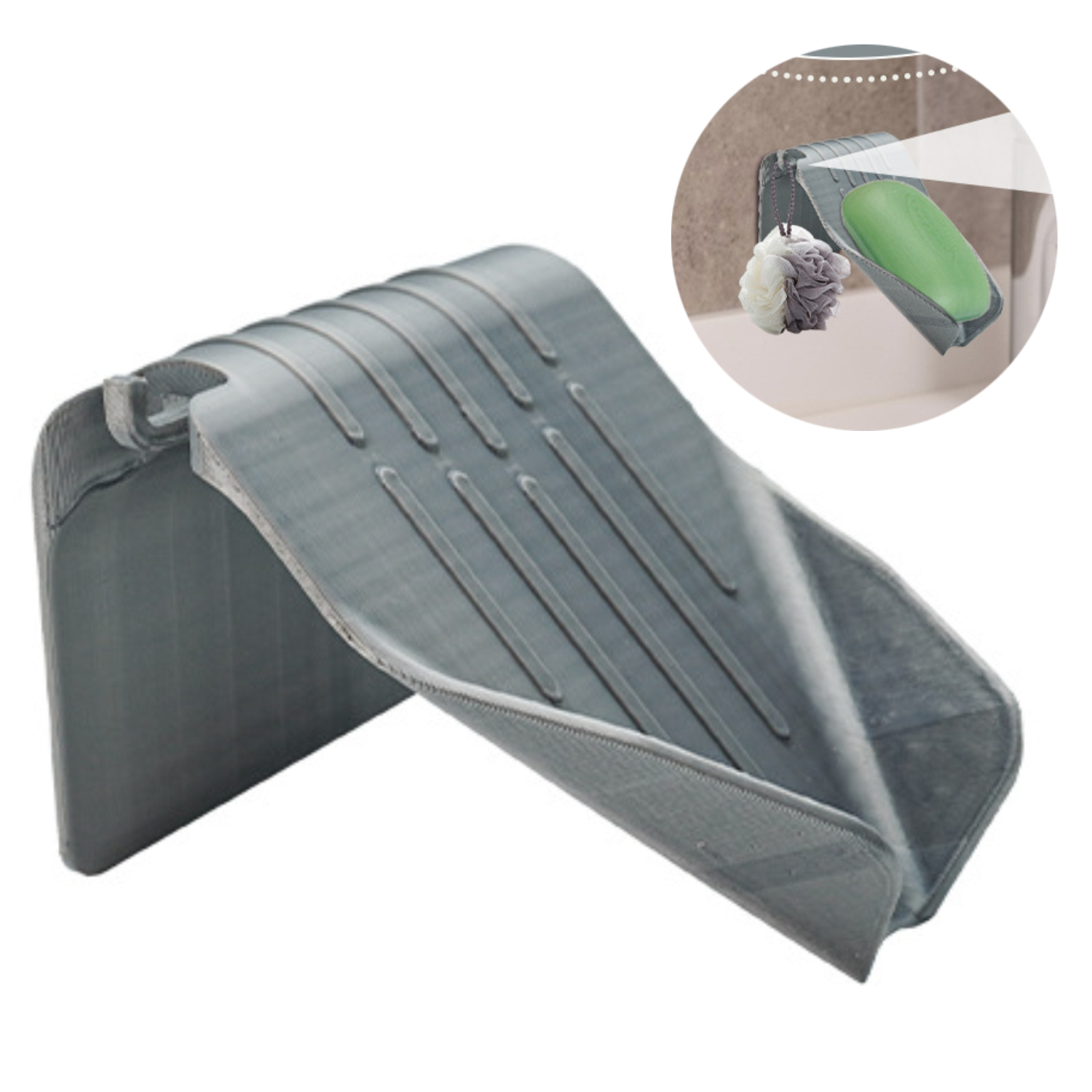 Plastic Bathroom Drain Soap Dish 6