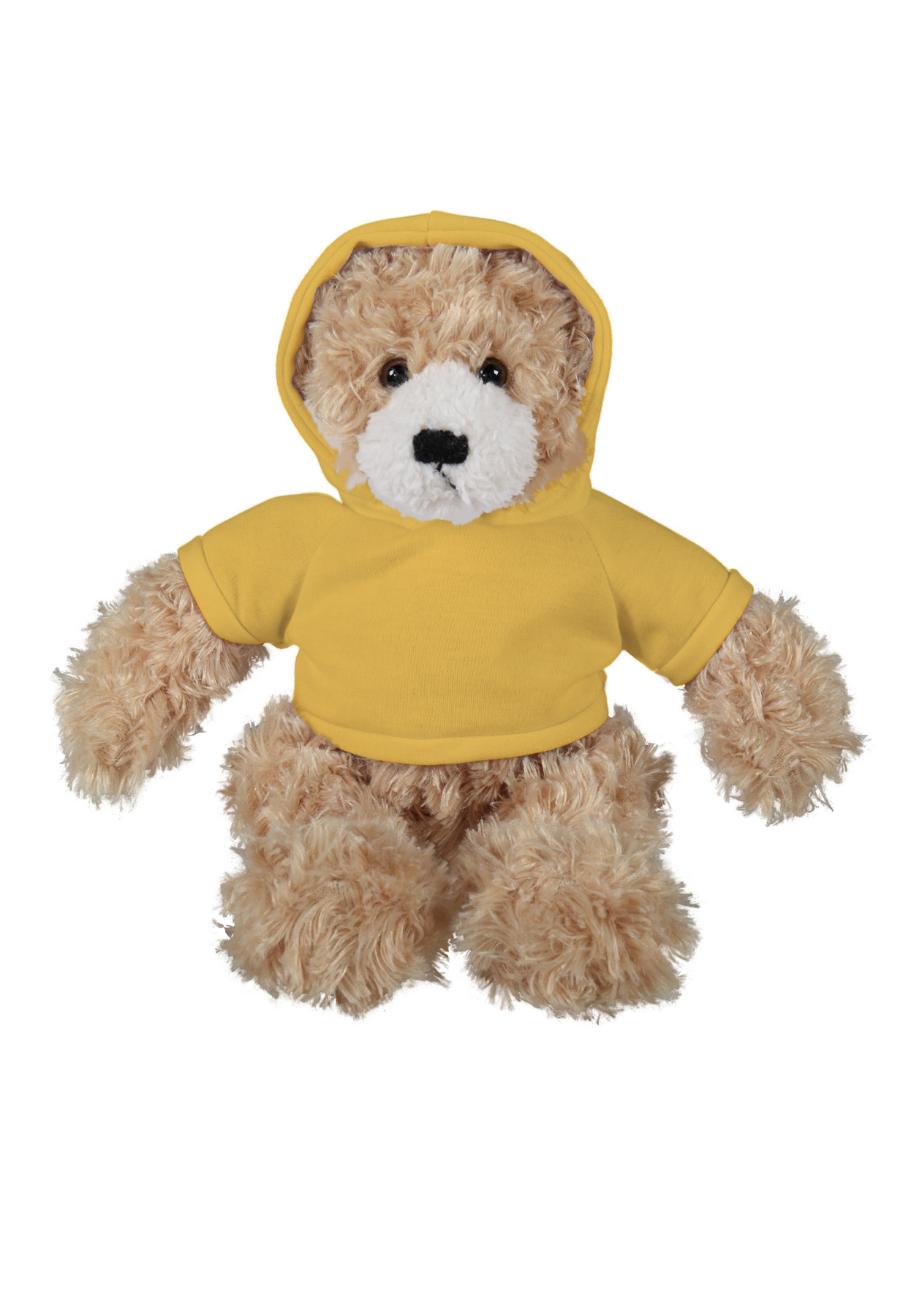 soft plush Beige Brandon Bear  with hoodie 11