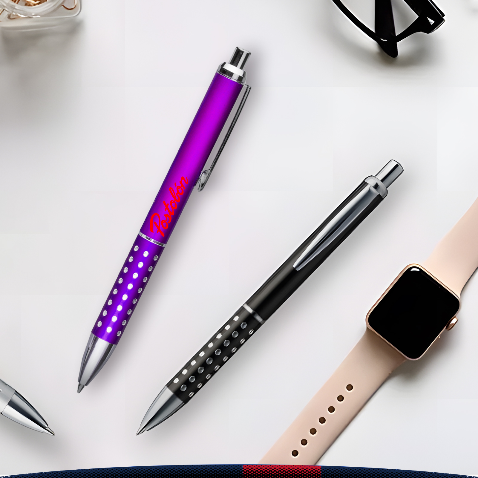 Hazz Retrachable Rhinestone Pens 8
