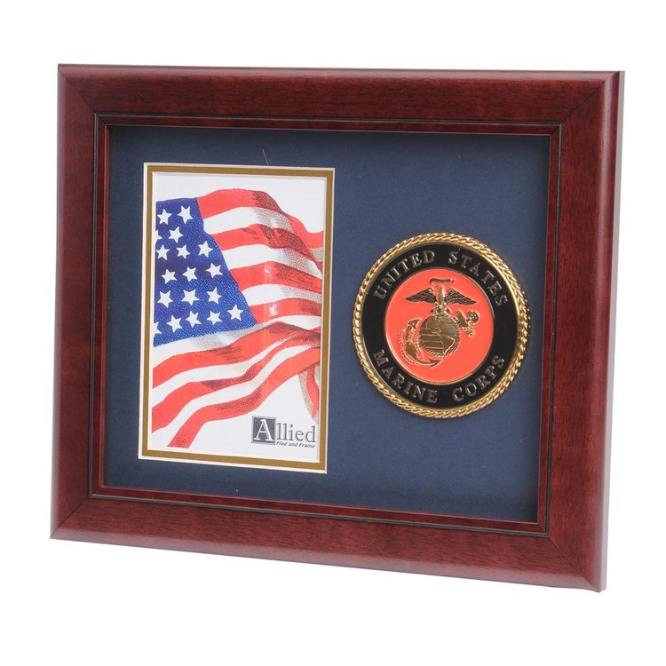 U.S. Marine Corps Medallion 4-Inch by 6-Inch Portrait Picture Frame 1
