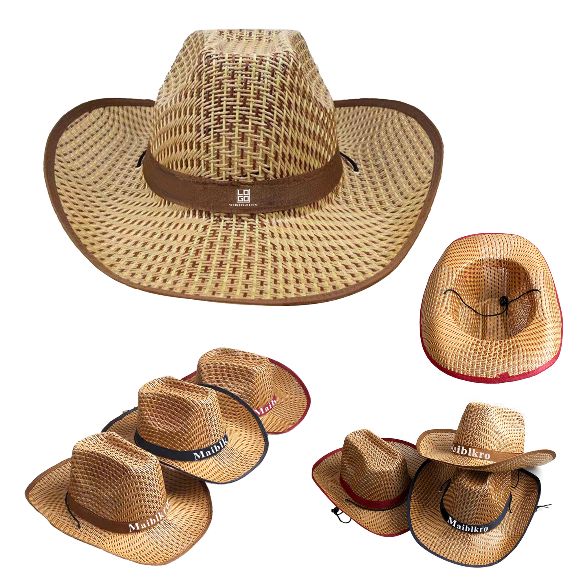 Adults Straw Cowboy Hats 2