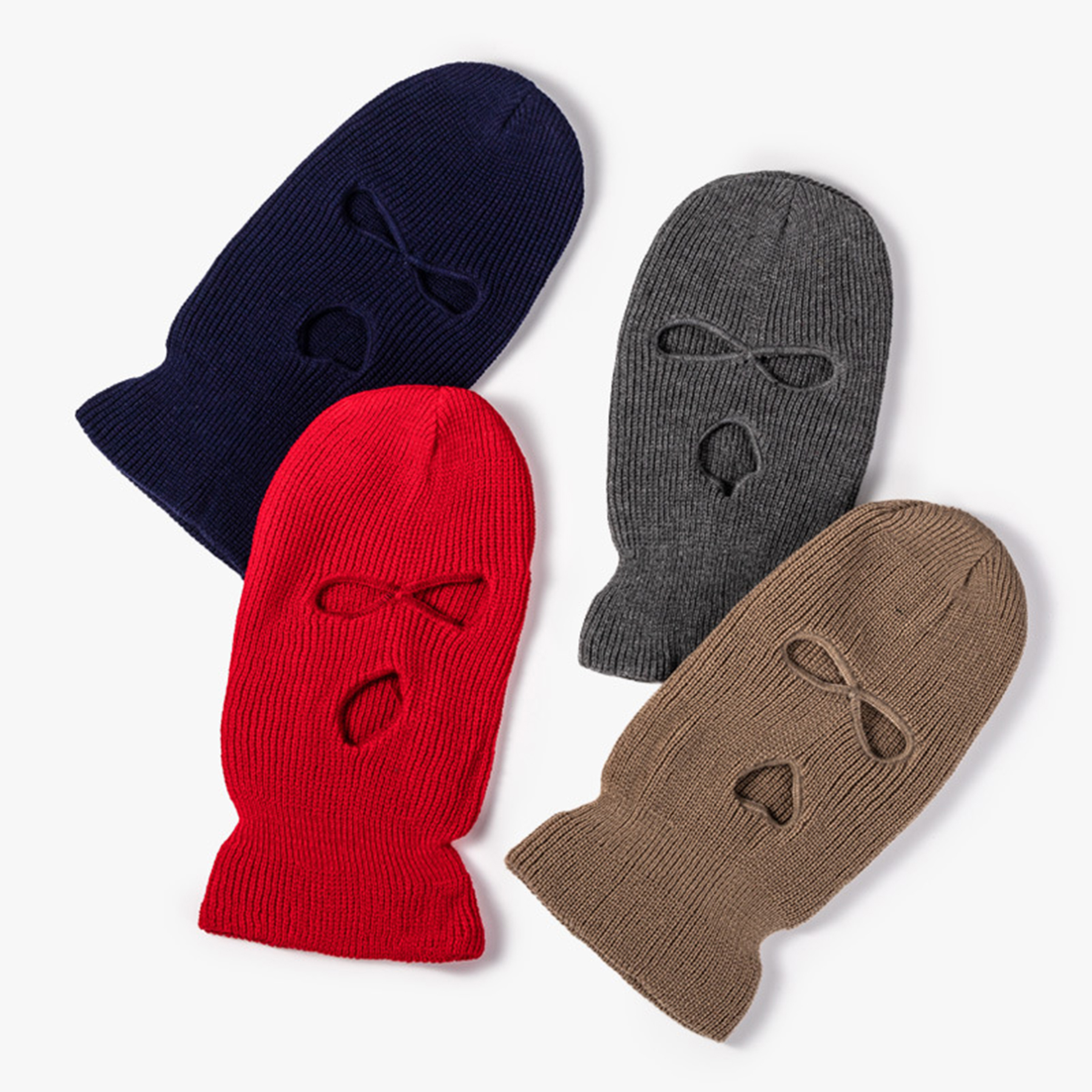 Soft Knitted Face Mask Hat Protection 4
